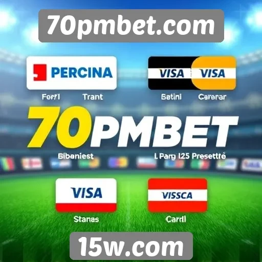 Opções de pagamento no 70pmbet
